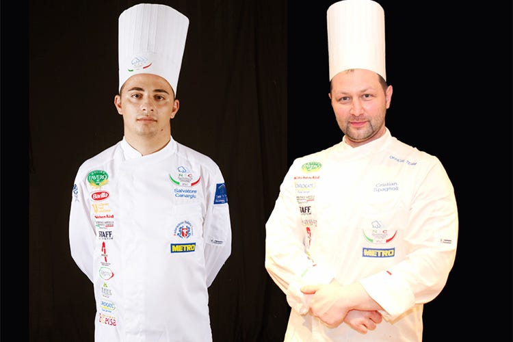 I cuochi Spagnoli e Canargiu della Nic 
alla finale del Global Chefs Challenge