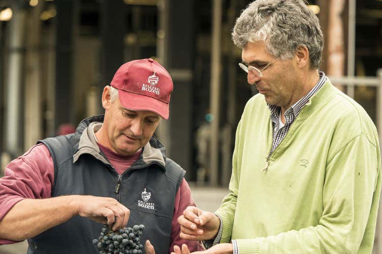 Michael Bradlwater e Stephan Filippi (Cantina Bolzano, obiettivo qualit&agrave; Da 30 anni rispetto e attenzione alle uve)