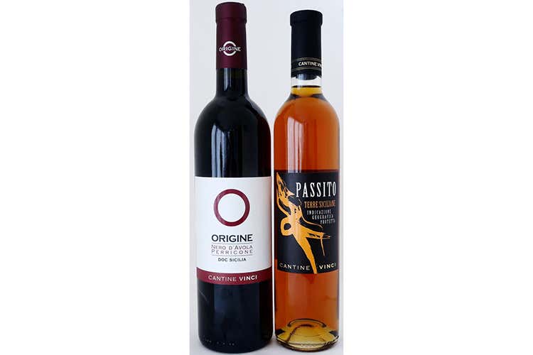 L'Origine e il Passito 2018 Igt Terre Siciliane (Cantine Vinci, l'unione fa la forza 100 ettari di vigneti a Marsala)