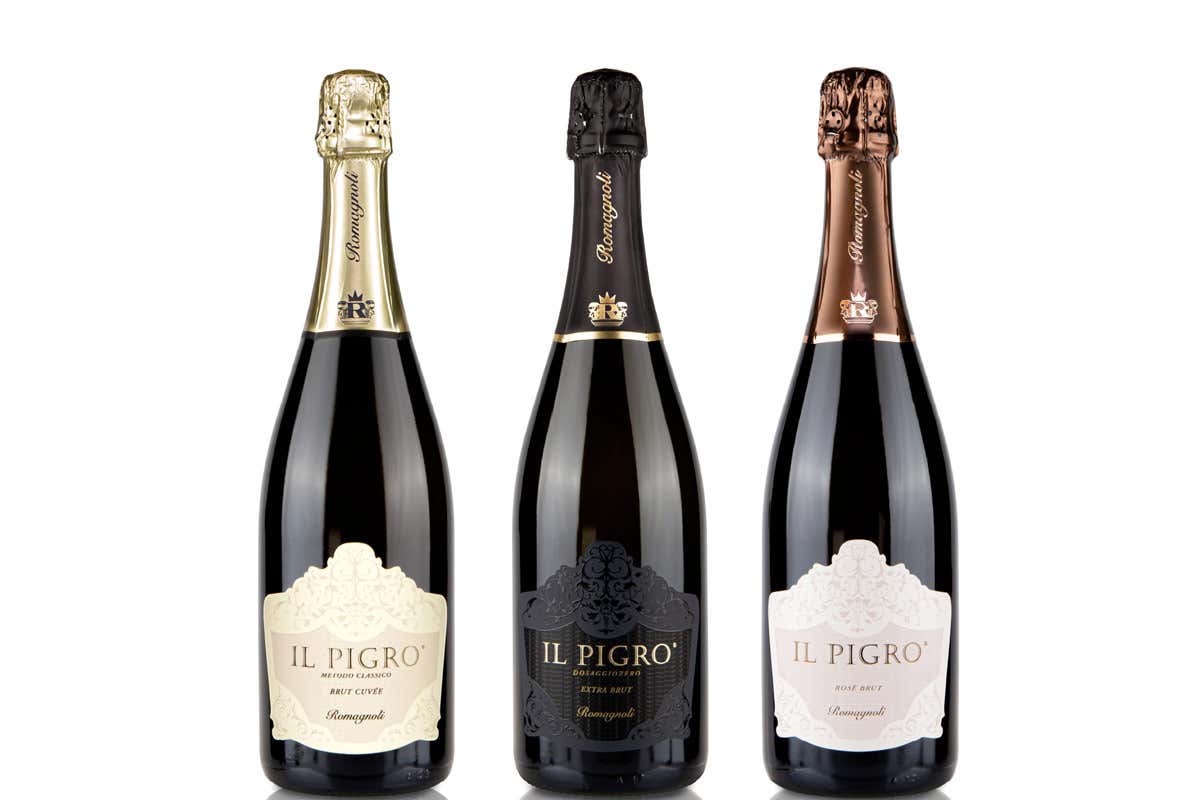 Il Pigro è in tre le versioni: Rosè, extrabrut e brut cuvée Il Pigro è in tre le versioni: Rosè, extrabrut e brut cuvée