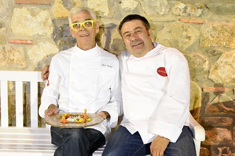 Paolo Teverini e Simone Fracassi (Capolavori a tavola Alta cucina e solidarietà)