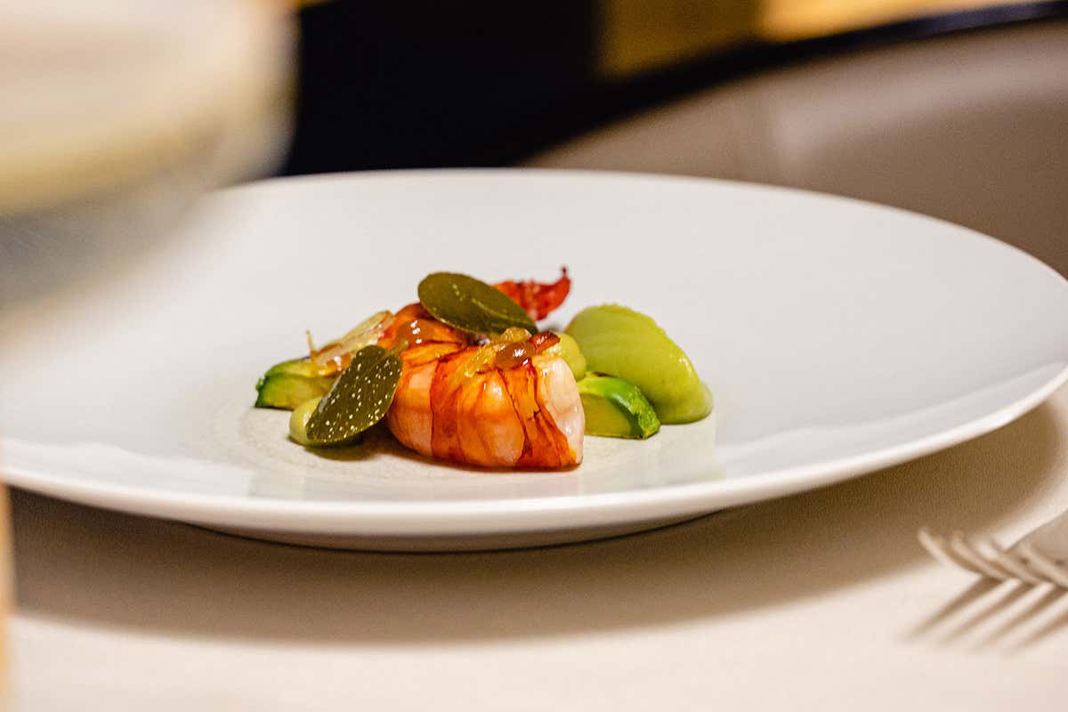 Il gambero rosso carabineros San Valentino in grande stile da Armani Hotel Milano