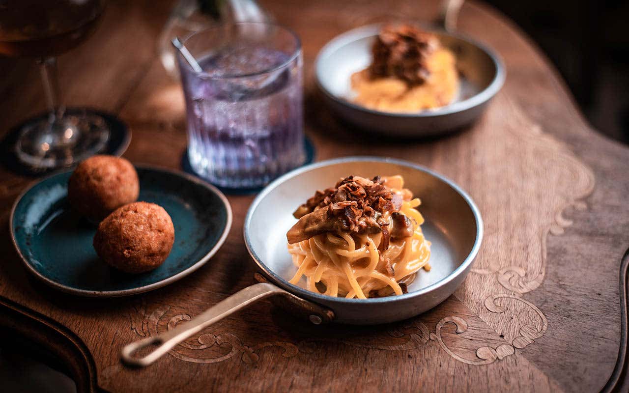 Carbonara Il nobile e il popolano a cena insieme? Succede da Il Marchese di Roma