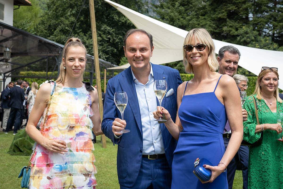 Carolina Kostner, Matteo Lunelli e Federica Pellegrini I 120 anni di Ferrari Spumanti, bollicine che hanno fatto la storia