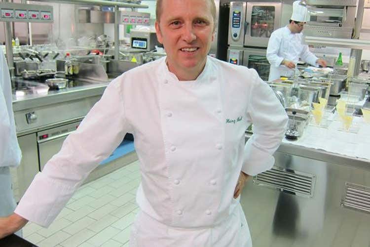 (Al Ristorante Castello di Fighine Heinz Beck presenta chef Soletti)