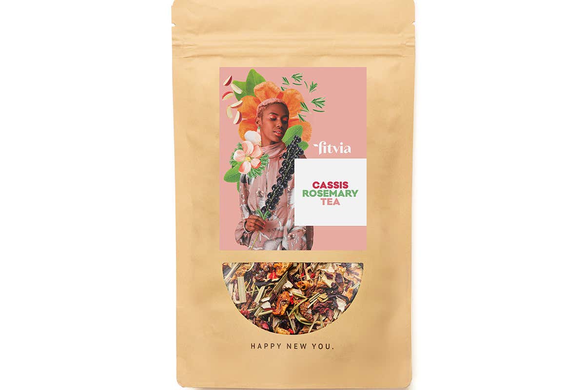 Il Cassis Rosemary Tea fa parte della linea Vibrant Botanicals Gusto e salute con le delicatezze di fitvia