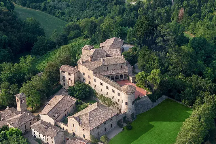 Panoramica sul Castello di Scipione