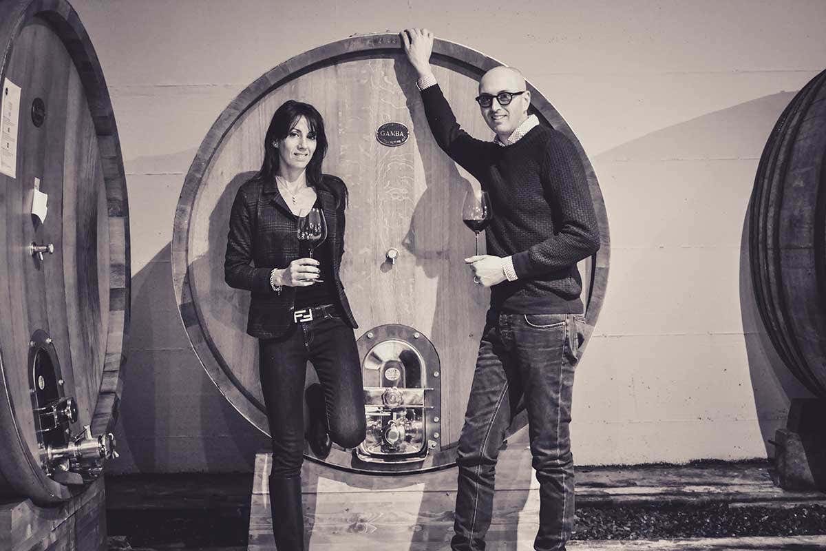 Da sinistra, Caterina e Filippo Cornacchia Cantina Barone Cornacchia, la storia che si evolve