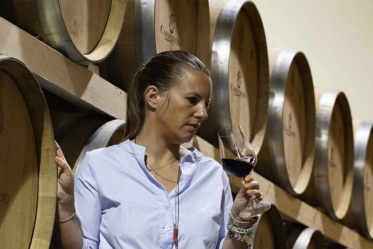 Caterina Sacchet Chianina in cantina a Carpineto: apoteosi del gusto