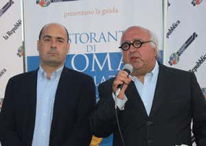 da sinistra: Nicola Zingaretti e Giuseppe Cerasa