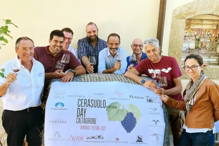 Alcuni produttori al Cerasuolo di Vittoria Day&nbsp; 