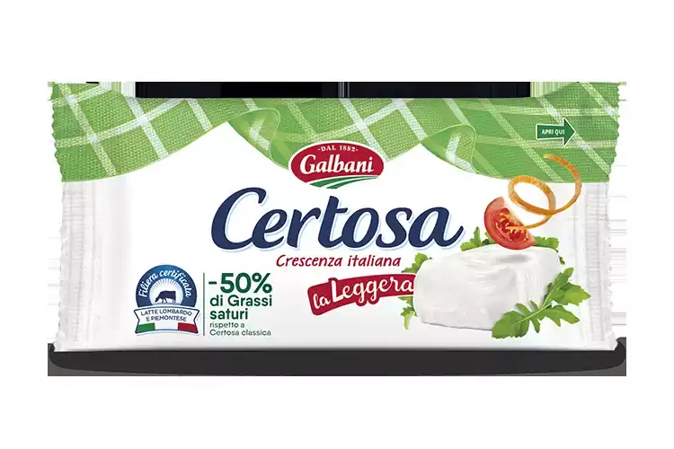 Certosa la Leggera con il 50% di grassi saturi in meno rispetto alla classica I Leggeri di Galbani diventano molto social
