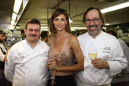 Arturo Spicocchi, Martina Colombari e Norbert Niederkofler Arturo Spicocchi, Martina Colombari e Norbert Niederkofler