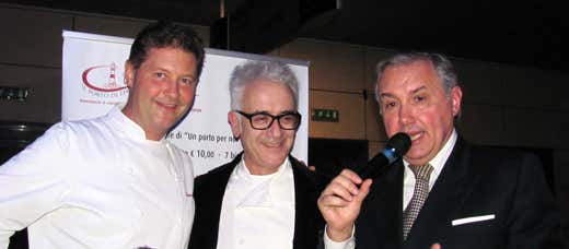 da sinistra: Chicco Cerea, Giuliano Pellegrini e Fabrizio Pirola