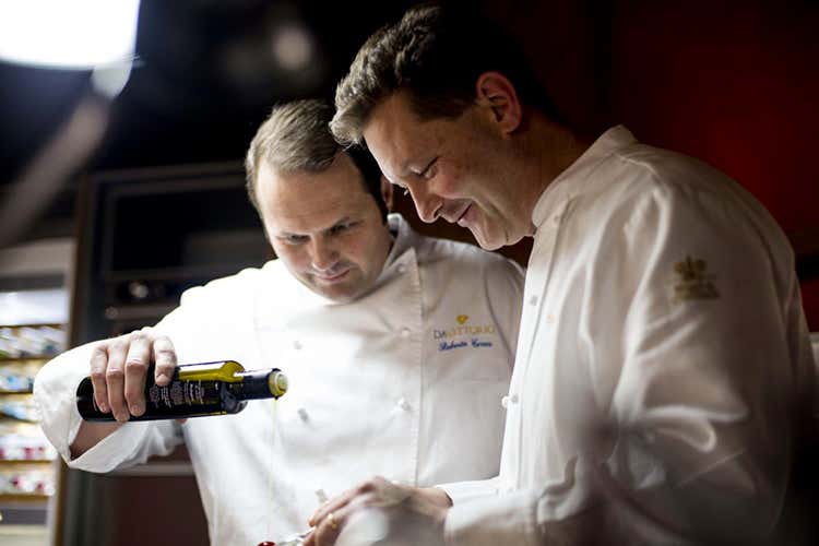 Bobo e Chicco Cerea - Chicco Cerea ospite a Parma Altro gesto di solidarietà bergamasca