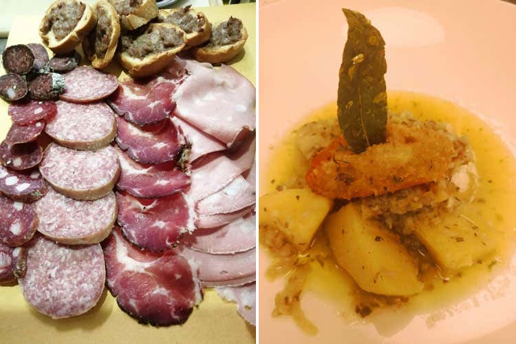 Ciauscolo con salumi e stoccafisso all'anconetana - Il Blu del mare, il rosso del vino Il Conero celebra le sue eccellenze