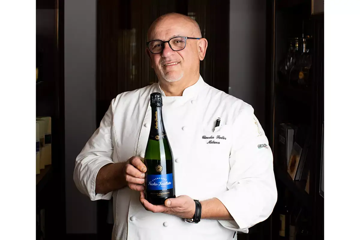Claudio Sadler Claudio Sadler abbraccia il progetto Nicolas Feuillatte