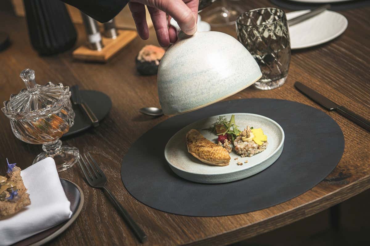 Cleopatra salad Tappa autunnale al Granbaita per vedere il Burning Dolomites