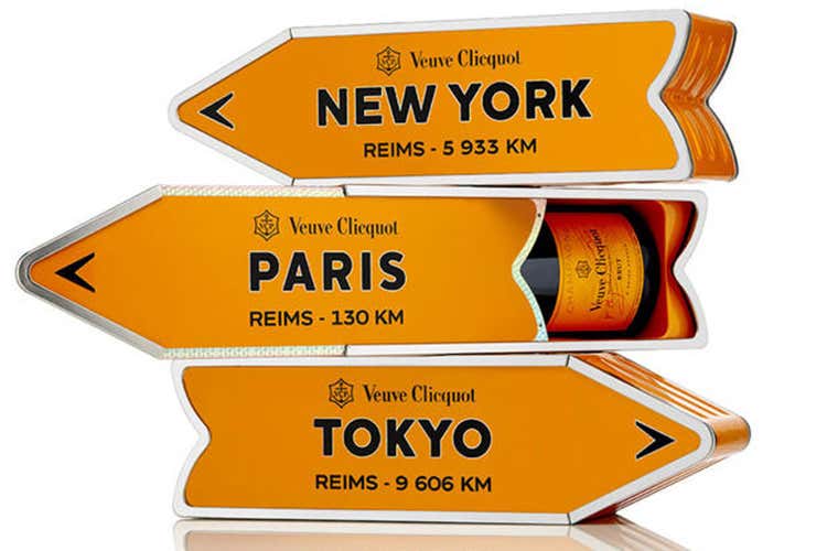 Clicquot Arrow limited edition dedicata al viaggio Clicquot Arrow limited edition dedicata al viaggio