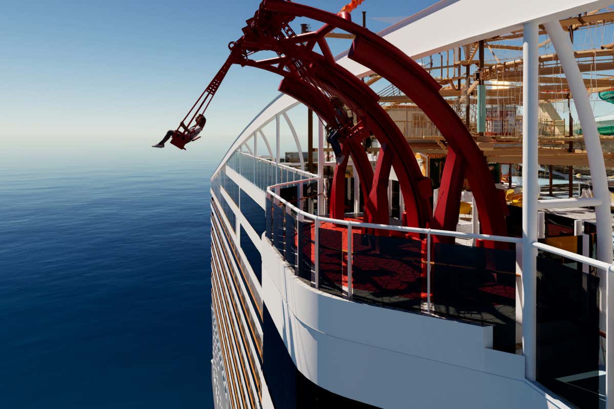 Cliffhanger, l'altalena sospesa sul mare di MSC Crociere... da brividi Cliffhanger, l'altalena sospesa sul mare di MSC Crociere... da brividi