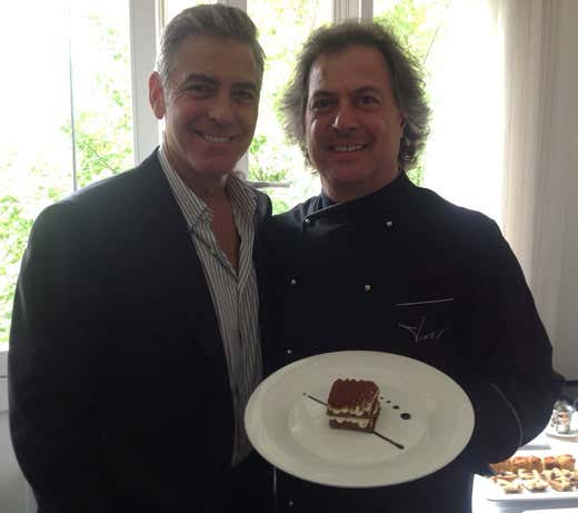 George Clooney e Tino Vettorello George Clooney e Tino Vettorello