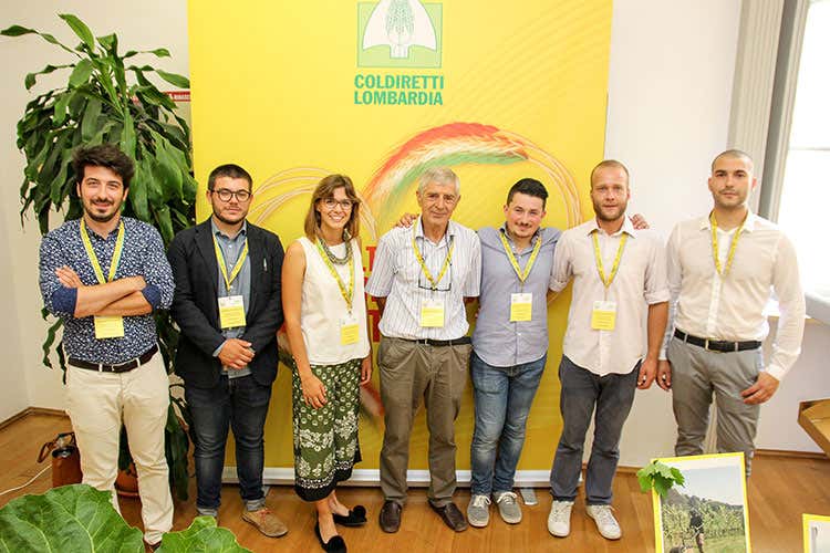 Davide Lazzari, Giovanni Mazzucotelli, Maria Cazzaniga, Enrico Gotti, Davide Nava, Enrico Montonati, Ettore Toso (Concorso Oscar Green 2018 di Coldiretti Premi alle idee imprenditoriali innovative)