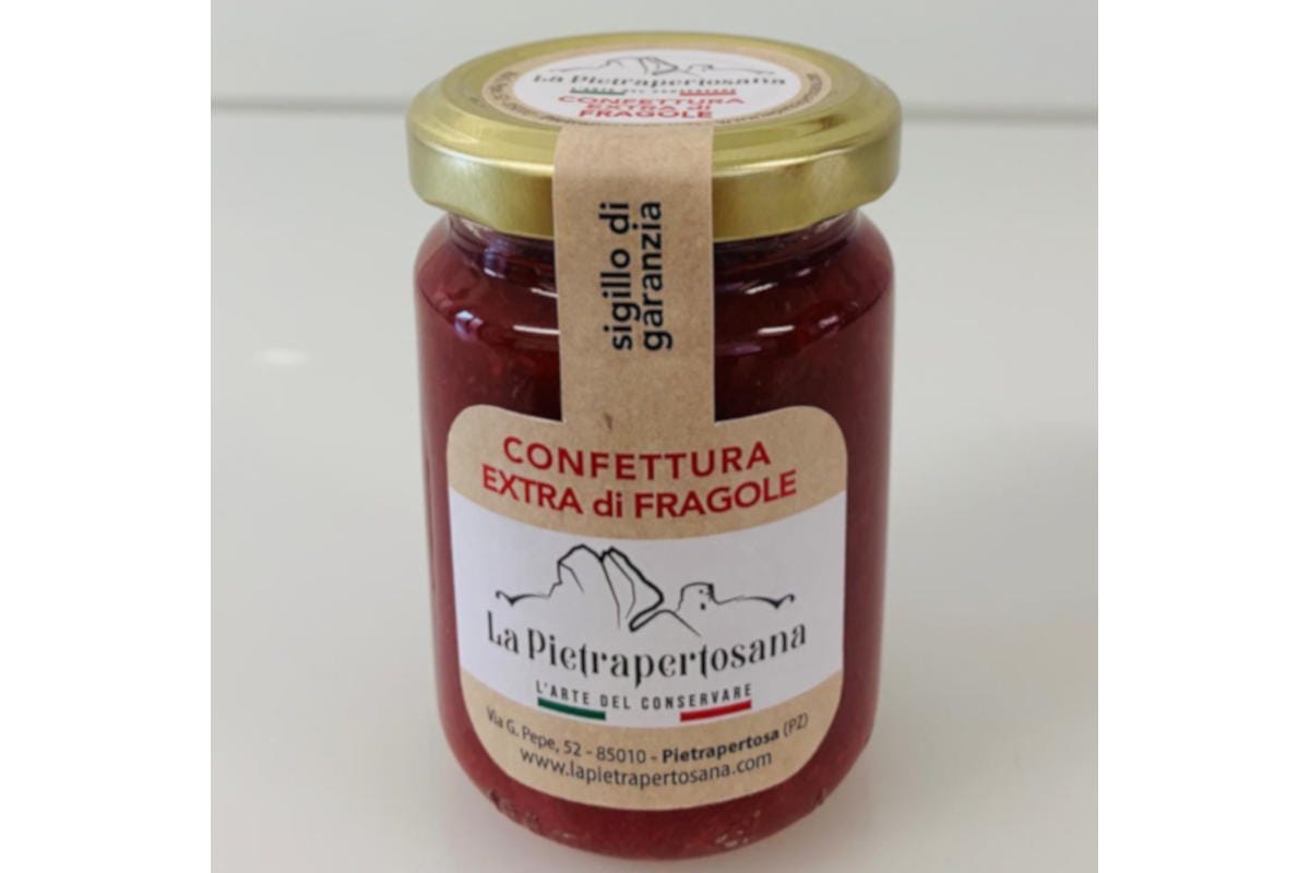 Tra i prodotti di Pietrapertosana ci sono anche la confetture Le Dolomiti Lucane a tavola con Pietrapertosana