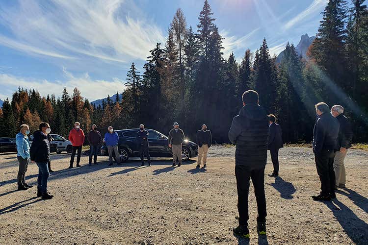 L'inaugurazione dei lavori - Da Cortina all’Alta Badia con gli sciIl più grande comprensorio europeo