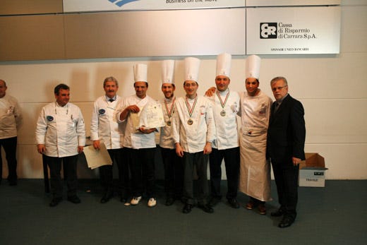 Costa del Cilento Culinary team durante la premiazione