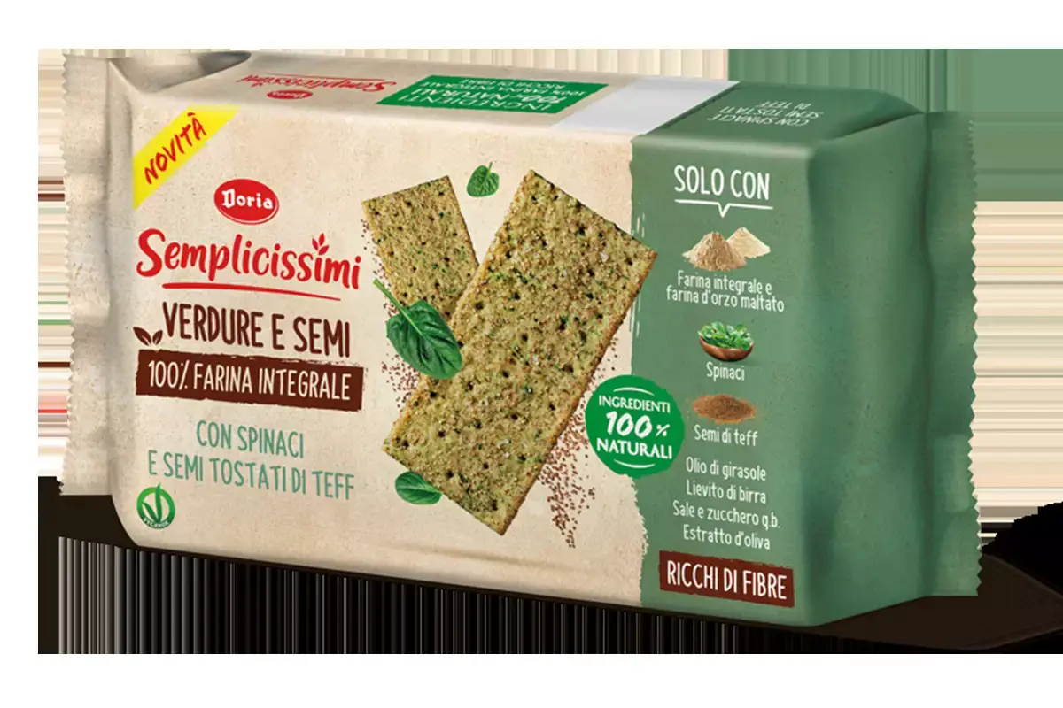 Cracker Semplicissimi Spinaci e Semi Tostati di Teff Tra pane e cracker, un mix di seduzioni