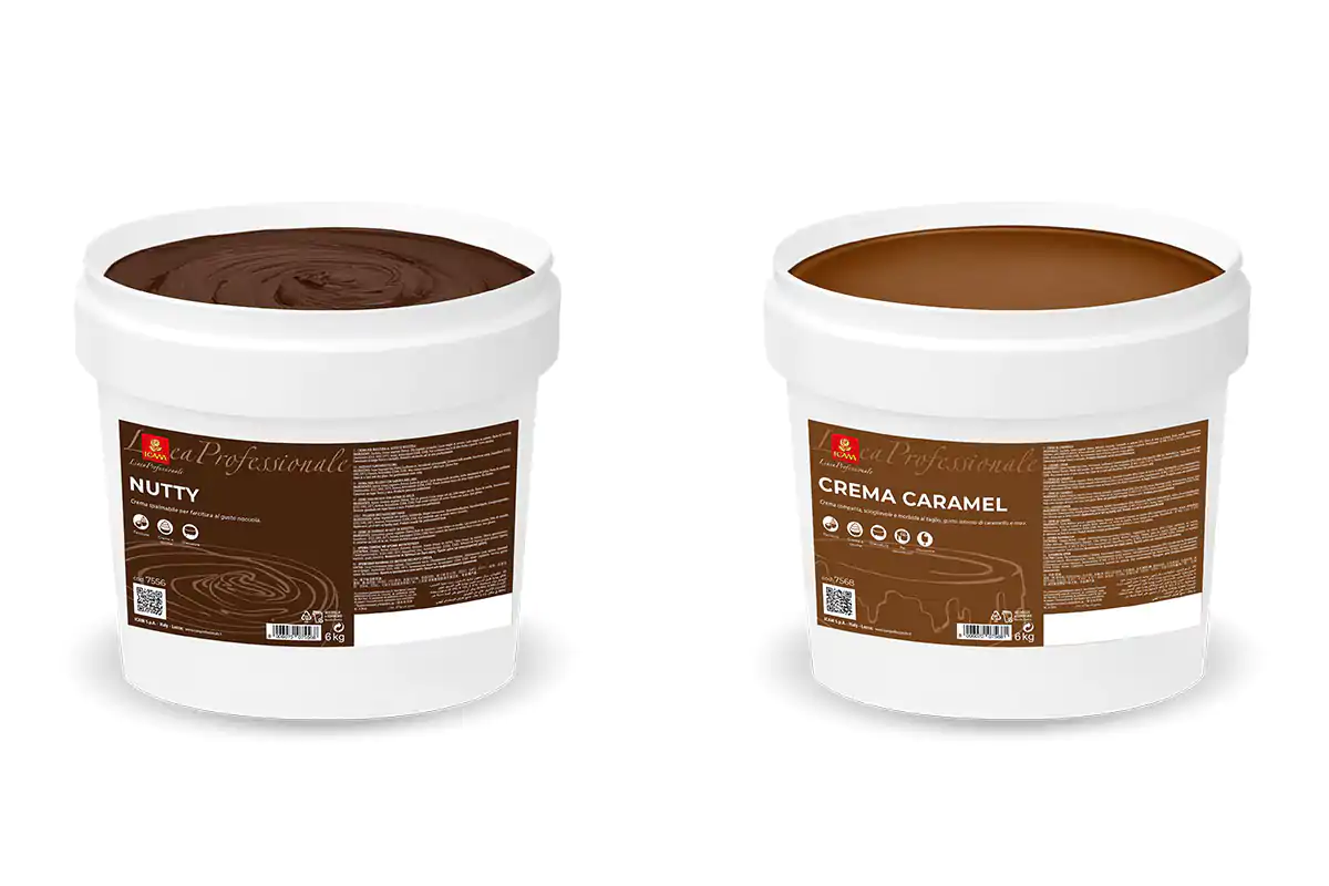 Crema Nutty e Crema Caramel Icam: un ricco paniere di novit&agrave; per l&rsquo;Horeca
