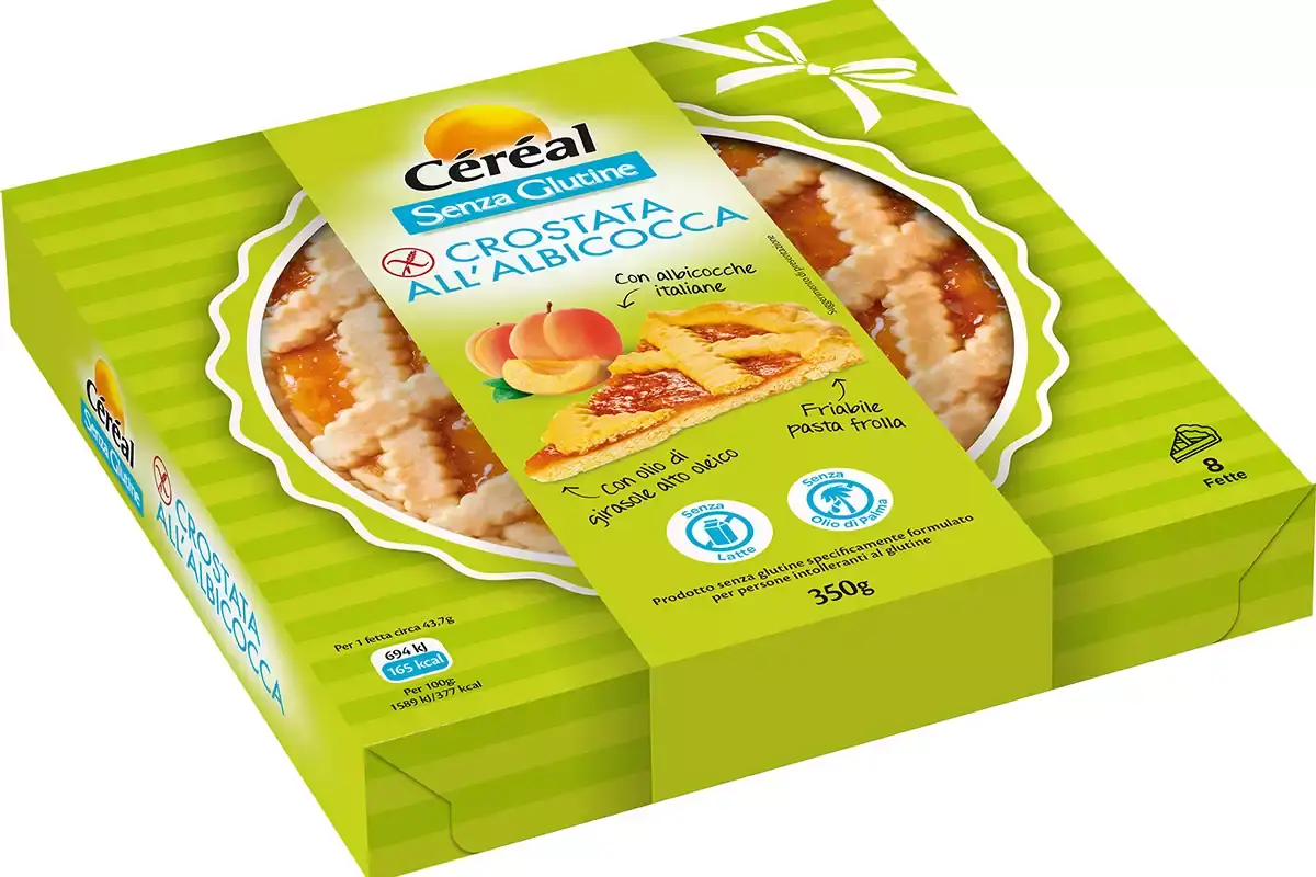 La Crostata all'albicocca senza glutine di C&eacute;r&eacute;al Fare il pieno di gusto, ma senza glutine