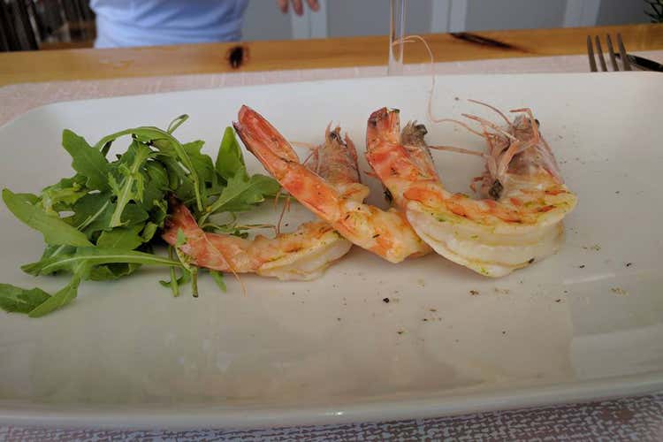 Gamberi appena scottati