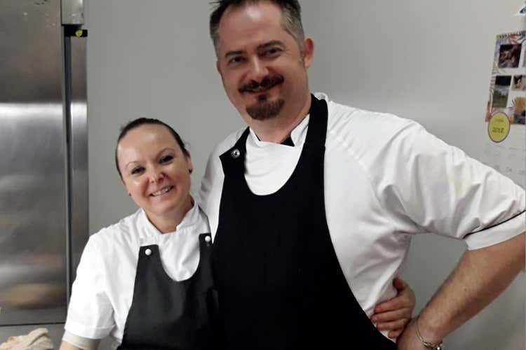 Luca David con la moglie (Cucina gradese Una rapsodia di sapori)