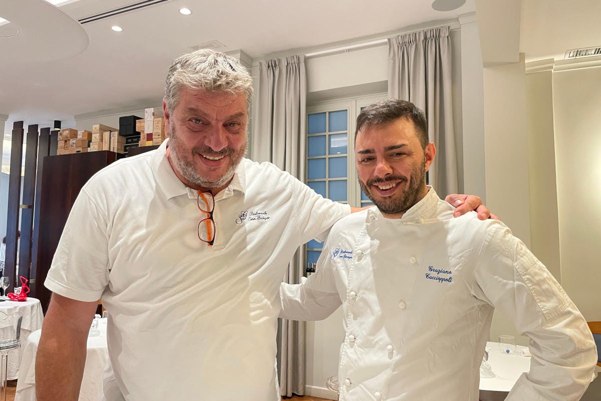 Danilo Scala e Graziano Caccioppoli  San Giorgio a Genova, l'alta cucina sposa la grande ospitalità