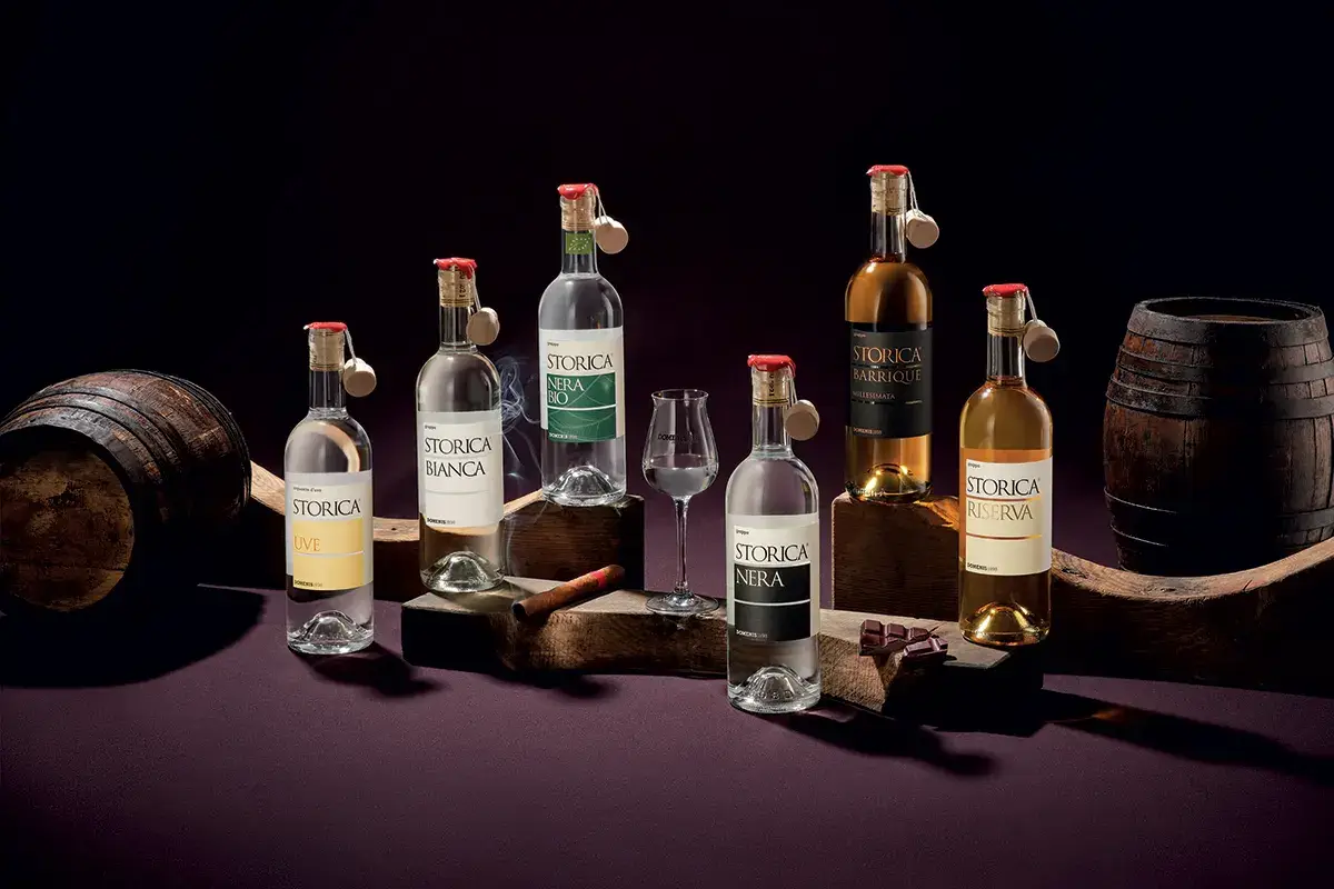 Grappe Storica - Credito foto: Wet Media Grappa Domenis1898, eccellenza friulana