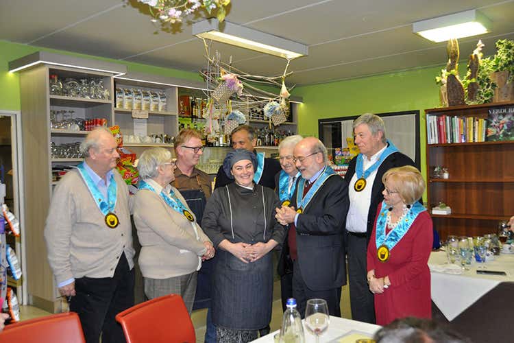 Ernesto Tucci e Alessandra Fiorona (Da Tandy, il Club Buongustai Bergamo per l'iniziativa La caccia in cucina)