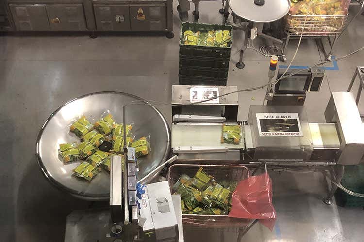 L'ultima fase, le insalate nelle buste (Dalla serra alla busta in un giorno Tutta la freschezza di Bonduelle)