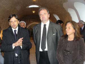 L'assessore regionale Dario Stefàno con FRancesco Lianton (Torrevento di Corato) e Vittoria Cisonno