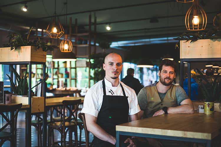 David Azzara e Riccardo Moretti (David Azzara, cucina creativa con materie prime locali)