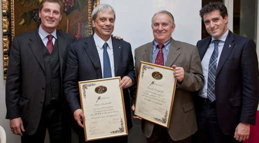 Da sinistra Giacomo De Toma, Paolo Bendinelli, Corrado Fumagalli e Giorgio Bonassoli