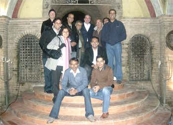 La delegazione indiana con Roberto Felluga