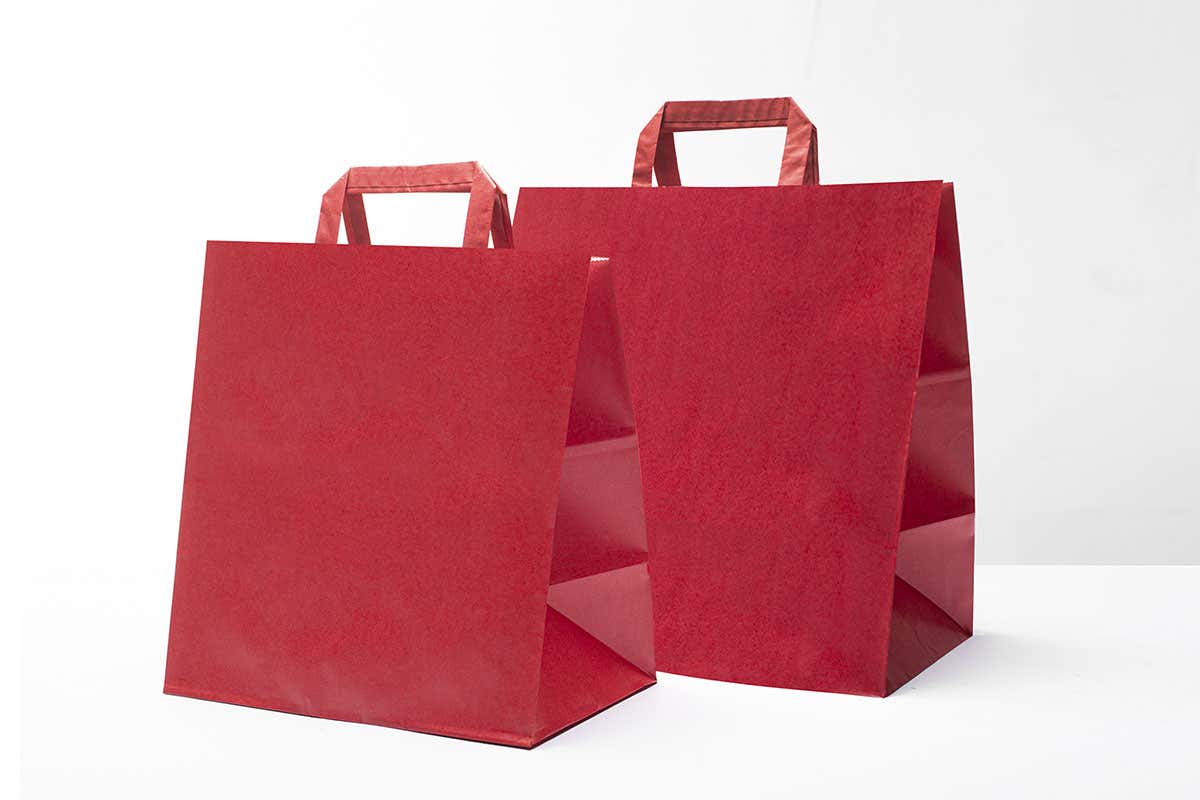 Shopper take-away dedicata al Natale Nuove shopper Eurofides: delivery e take-away... con stile!