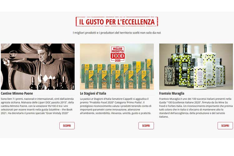 Destination Gusto e la filiera cortaDalla pasta al riso, dall'olio al vino