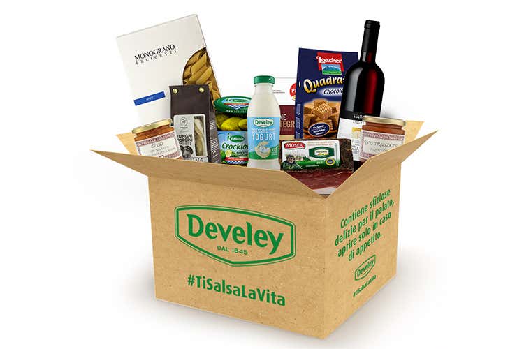 Le tre tipologie di box sono acquistabili unicamente sul sito dell'iniziativa - Develey, direttamente a casa 3 box di eccellenze made in Italy Le tre tipologie di box sono acquistabili unicamente sul sito dell'iniziativa - Develey, direttamente a casa 3 box di eccellenze made in Italy