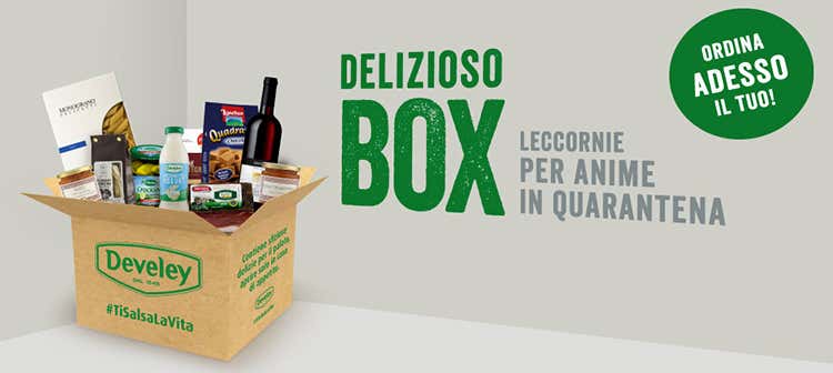Tante le aziende italiane che hanno aderito all'iniziativa - Develey, direttamente a casa 3 box di eccellenze made in Italy