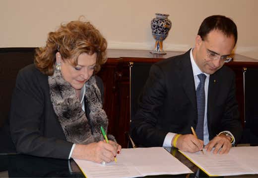 da sinistra: Diana Bracco e Roberto Moncalvo da sinistra: Diana Bracco e Roberto Moncalvo