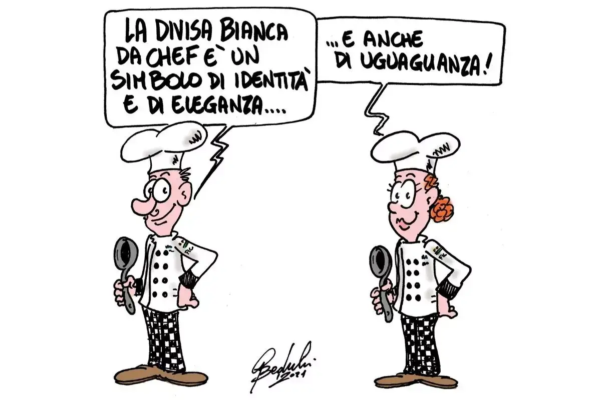Nessuna disparit&agrave;, a cominciare dall'abbigliamento professionale