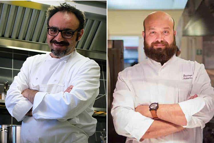 Paolo Lopriore e Domingo Schingaro (Due Camini e Ristorante Il Portico Novità dell'anno Guida L'Espresso)