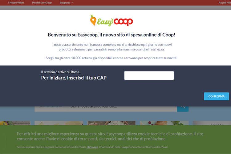 E-commerce alimentare con EasyCoop  Il colosso sfida Amazon e parte da Roma